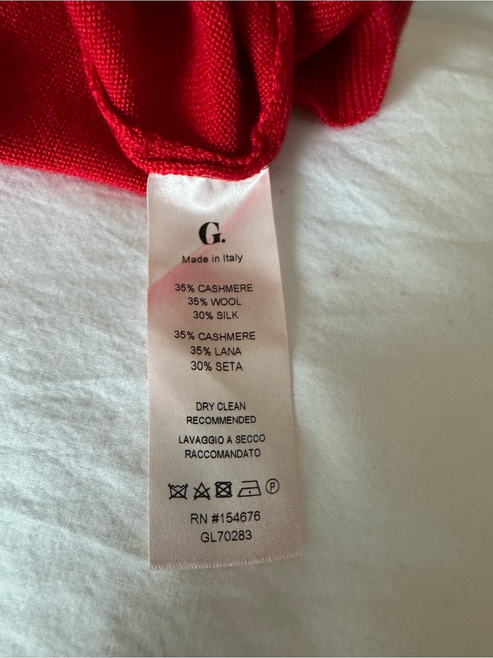 G Label (Goop/GWYN) red sweater polo small - Picture 6 of 6
